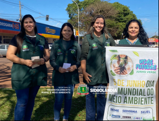 Sidrolândia inicia Junho Verde com Blitz Educativa sobre descarte correto de resíduos recicláveis