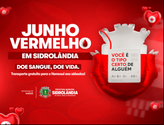Prefeitura de Sidrolândia inicia campanha para incentivar doação de sangue