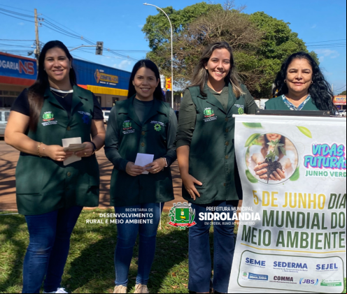 Sidrolândia inicia Junho Verde com Blitz Educativa sobre descarte correto de resíduos recicláveis