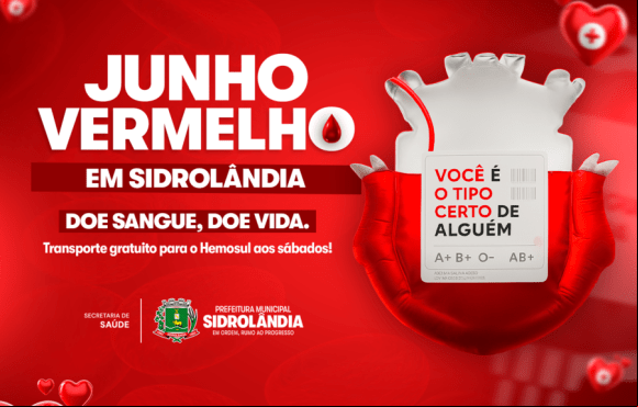 Prefeitura de Sidrolândia inicia campanha para incentivar doação de sangue